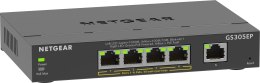 NETGEAR 5-PORT 1G POE+ SWITCH 62WATT/SMART MGD PLUS