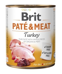 Brit BRIT Paté & Meat z Indykiem - mokra karma dla psa - 800 g