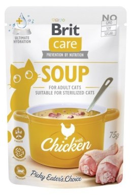 Brit Brit Care Soup with chicken 75g cat