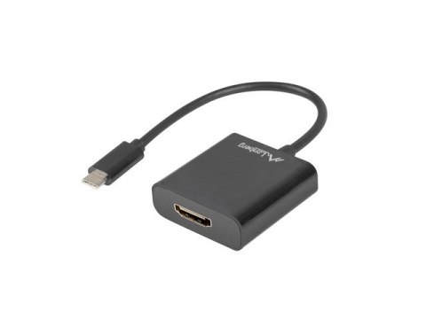 Lanberg Adapter Lanberg AD-UC-HD-01 (USB typu C M - HDMI F; 0,15m; kolor czarny)
