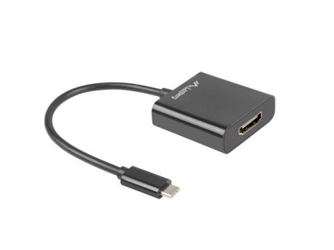 Lanberg Adapter Lanberg AD-UC-HD-01 (USB typu C M - HDMI F; 0,15m; kolor czarny)