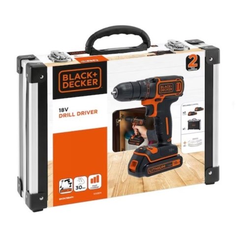 BLACK+DECKER Wiertarko-wkrętarka 18V CDC18BAFC-QW BLACK+DECKER