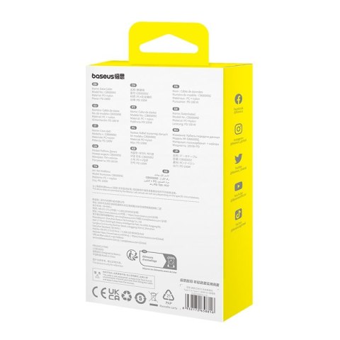 Baseus Kabel Baseus Gem Typ C-Typc C 100W 2m (czarny)