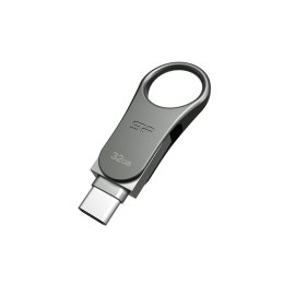 Silicon Power Pendrive Silicon Power Mobile C80 32GB Dual USB 3.1/Type-C Silver (SP032GBUC3C80V1S)