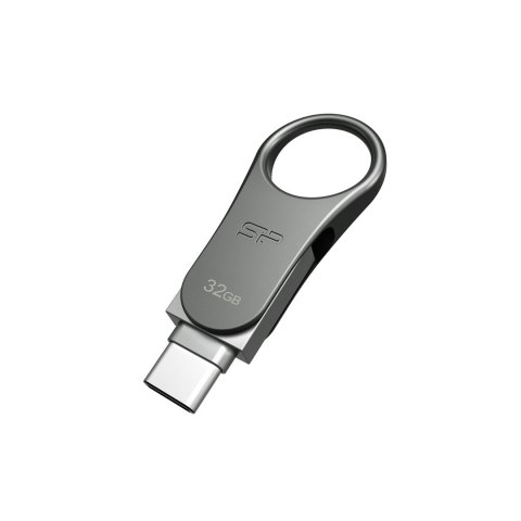 Silicon Power Pendrive Silicon Power Mobile C80 32GB Dual USB 3.1/Type-C Silver (SP032GBUC3C80V1S)