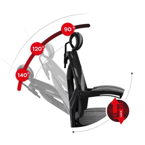 Huzaro Fotel gamingowy Huzaro Combat 5.0 Grey