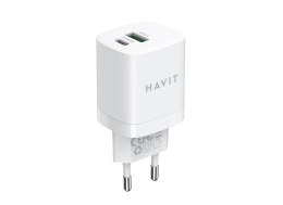 HAVIT Ładowarka Havit USB-A+USB-C UC30 EU (biały)