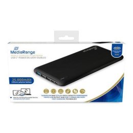 MEDE8ER MediaRange MR754 bank mocy Litowo-polimerowy (LiPo) 25000 mAh Czarny