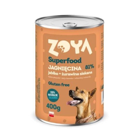 ZOYA ZOYA Jagnięcina - Superfood - Karma mokra dla psów - 400g