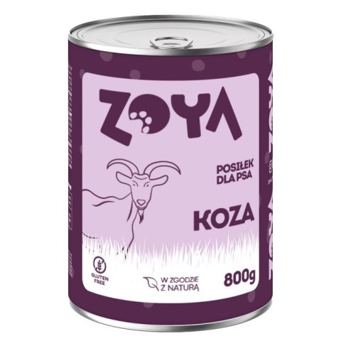 ZOYA ZOYA Koza - puszka - Karma mokra dla psów - 800g