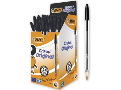 BIC Długopis Cristal Original czarny (50szt) BIC