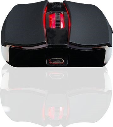 MODECOM Mysz MODECOM WRM1 M-MC-WRM1-100 (optyczna; 1600 DPI; kolor czarny