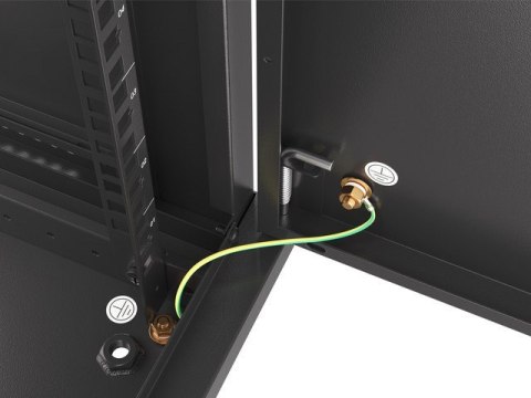 Lanberg LANBERG SZAFA WISZĄCA RACK 19" 12U 600X600 DRZWI METALOWE CZARNA (FLAT PACK) WF01-6612-00B