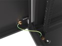 Lanberg LANBERG SZAFA WISZĄCA RACK 19" 12U 600X600 DRZWI METALOWE CZARNA (FLAT PACK) WF01-6612-00B