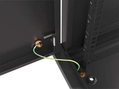 Lanberg LANBERG SZAFA WISZĄCA RACK 19" 12U 600X600 DRZWI METALOWE CZARNA (FLAT PACK) WF01-6612-00B