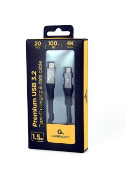 GEMBIRD GEMBIRD KABEL PREMIUM USB TYP-C, 3.2 GEN 2 POWER DELIVERY (PD), 20 GB/S, 100 W, 1.5 M