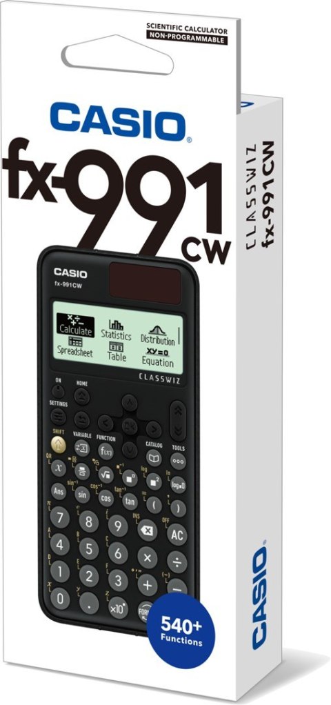 Casio CASIO FX-991CW KALKULATOR NAUKOWY BOX. Czarny.
