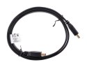 Lanberg Kabel Lanberg CA-HDMI-21CU-0010-BK (HDMI M - HDMI M; 1m; kolor czarny)