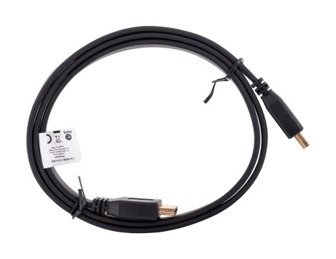 Lanberg Kabel Lanberg CA-HDMI-21CU-0010-BK (HDMI M - HDMI M; 1m; kolor czarny)