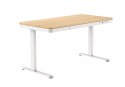 Activejet Biurko ACTIVEJET z elektryczną regulacją wysokości 140x70 ET119W-C biały/dąb