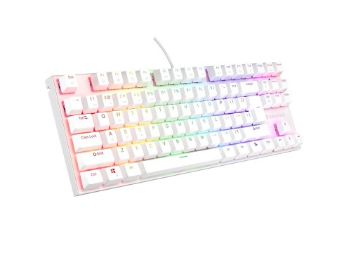 GENESIS KLAWIATURA DLA GRACZY GENESIS THOR 303 TKL US BIAŁA RGB MECHANICZNA SILENT SWITCH HOT SWAP