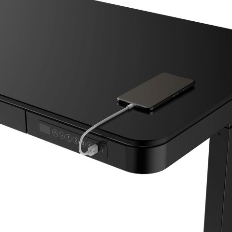 Activejet Biurko ACTIVEJET z elektryczną regulacją wysokości 140x70 ET119W-C czarny