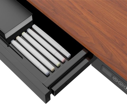 Activejet Biurko ACTIVEJET z elektryczną regulacją wysokości 140x70 ET119W-C czarny/orzech