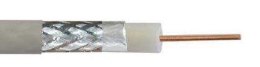 DIGITUS Kabel koncentryczny DIGITUS RG-6, 75 Ohm, ekran (2x folia +oplot 77%), Eca, PVC, 100m, biały