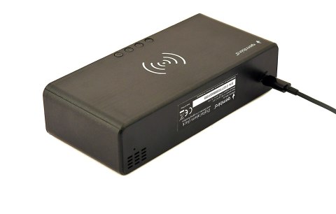 GEMBIRD CYFROWY BUDZIK Z FUNKCJĄ BEZPRZEWODOWEGO ŁADOWANIA CZARNY