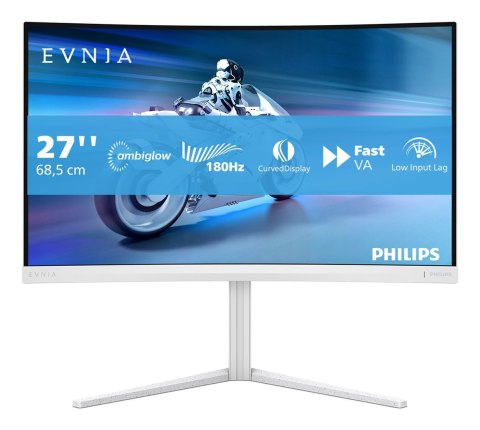Philips Philips Evnia 5000 27M2C5201L/00 LED display 68,6 cm (27") 1920 x 1080 px Full HD LCD Biały
