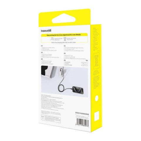 Baseus Kabel Baseus Dura Typ C-Typ C 100W 2m (czerwono-czarny)