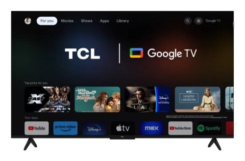 TCL Telewizor TCL 55T7B QLED 55" 4K Ultra HD Google TV Dolby Vision DVB-T2 Czarny