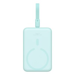 Baseus Powerbank Baseus Magnetic Mini Air Wireless 10000mAh 20W+kabel USB C-USB C (peppermint blue)