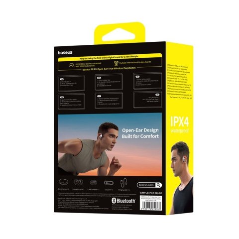 Baseus Słuchawki bezprzewodowe Baseus Eli Fit Open-Ear (biały)