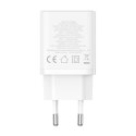 Baseus Ładowarka sieciowa Baseus Cube C+U 30W EU (moon white)