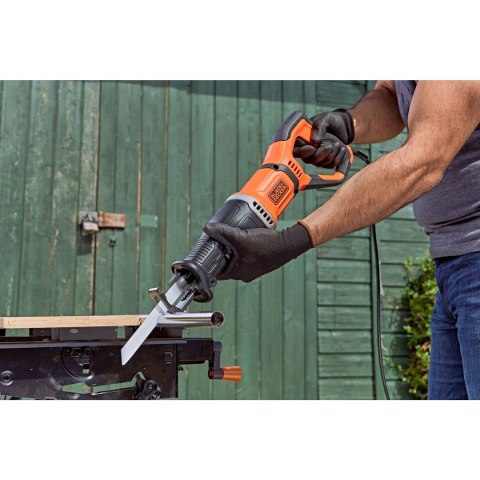 BLACK+DECKER Black&Decker BES301-QS piła szablasta 2800spm 750W (1798340) Czarny, Pomarańczowy