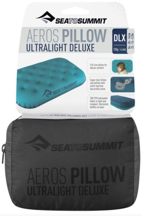 SEA TO SUMMIT Poduszka SEA TO SUMMIT Aeros Ultralight Deluxe Grey