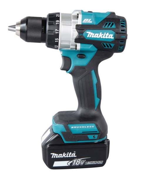 MAKITA Akumulatorowa wiertarko-wkrętarka udarowa LXT MAKITA DHP486RTJ 18V 130/65Nm 2x5,0Ah