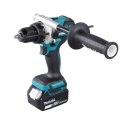 MAKITA Akumulatorowa wiertarko-wkrętarka udarowa LXT MAKITA DHP486RTJ 18V 130/65Nm 2x5,0Ah