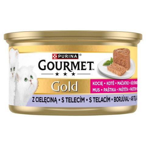 PURINA NESTLE PURINA GOURMET GOLD KITTEN  - Mus z cielęciną 85g