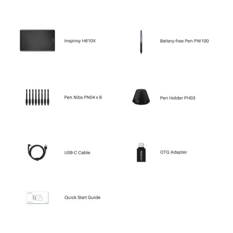 HUION Tablet graficzny Huion H610X