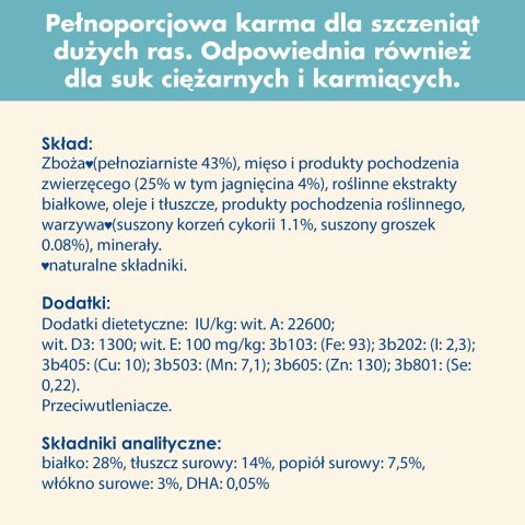 PURINA NESTLE PURINA DOG CHOW Puppy Lamb - sucha karma dla szczeniąt wszystkich ras - 14 kg