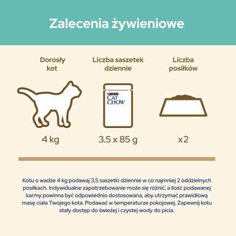 PURINA NESTLE Purina Cat Chow Hairball z kurczakiem i zieloną fasolką w sosie - mokra karma dla kota - 85 g