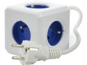 Allocacoc Przedłużacz allocacoc PowerCube Extended 2300BL/FREXPC (1,5m; kolor niebieski)