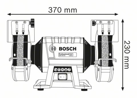 BOSCH SZLIFIERKA STOŁOWA FI 200/32 MM 600W GBG 60-20 BOSCH