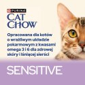 PURINA NESTLE Purina Cat Chow Sensitive z łososiem i cukinią w sosie - mokra karma dla kota - 85 g
