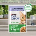PURINA NESTLE Purina Cat Chow Sterilised z jagnięciną i zieloną fasolką w sosie - mokra karma dla kota - 85 g