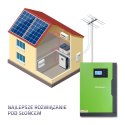 Qoltec QOLTEC INWERTER SOLARNY HYBRYDOWY OFF-GRID 5,5KW | 100A | 48V | MPPT | SNUS
