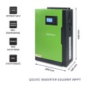 Qoltec QOLTEC INWERTER SOLARNY HYBRYDOWY OFF-GRID 5,5KW | 100A | 48V | MPPT | SNUS