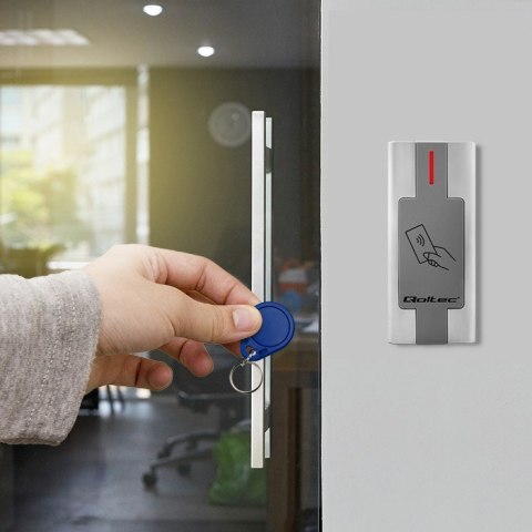 Qoltec QOLTEC CZYTNIK KART I BRELOKÓW ZBLIŻENIOWY RFID | METALOWA OBUDOWA